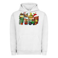 Pigment Lunar Rock Christmas tractor coffee cups Urban Hoodie - Zillion Design Studio