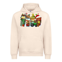 Sandshell Christmas tractor coffee cups Urban Hoodie - Zillion Design Studio
