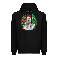 Black ghost dead inside but it’s christmas boojee Premium Hoodie - Zillion Design Studio