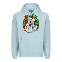 Blue Mist ghost dead inside but it’s christmas boojee Premium Hoodie - Zillion Design Studio