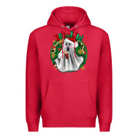 Cardinal ghost dead inside but it’s christmas boojee Premium Hoodie - Zillion Design Studio