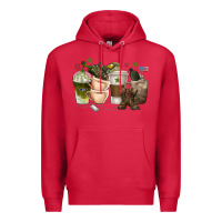 Cardinal coffee cups army Premium Hoodie - texasbilliewilder