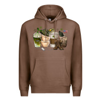 Chestnut coffee cups army Premium Hoodie - texasbilliewilder