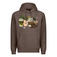 Coffee coffee cups army Premium Hoodie - texasbilliewilder