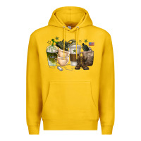 Lemon coffee cups army Premium Hoodie - texasbilliewilder
