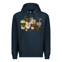 Navy coffee cups army Premium Hoodie - texasbilliewilder
