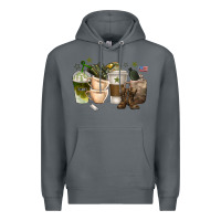 Rock coffee cups army Premium Hoodie - texasbilliewilder