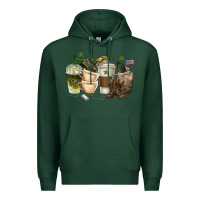 Sports Green coffee cups army Premium Hoodie - texasbilliewilder