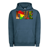 Pigment Midnight Navy love melanin with african map Urban Hoodie - texasbilliewilder