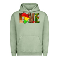 Pigment Oil Green love melanin with african map Urban Hoodie - texasbilliewilder