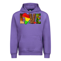 Tulip love melanin with african map Urban Hoodie - texasbilliewilder