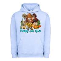 Pigment Grape Ice Happy Fall Y'all Longhorn Cow Urban Hoodie - RanaPortraitStore