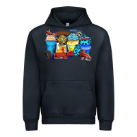 Navy truck coffee cups Urban Hoodie - Zillion Design Studio