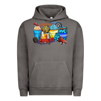 Pigment Tornado truck coffee cups Urban Hoodie - Zillion Design Studio