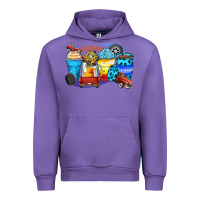 Tulip truck coffee cups Urban Hoodie - Zillion Design Studio