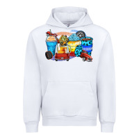 White truck coffee cups Urban Hoodie - Zillion Design Studio
