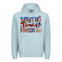 Blue Mist faith family freedom Premium Hoodie - texasbilliewilder