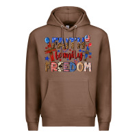 Chestnut faith family freedom Premium Hoodie - texasbilliewilder