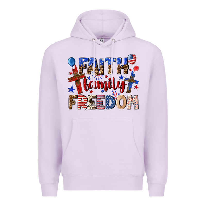 Faith Family Freedom Premium Hoodie by texasbilliewilder | Teevron