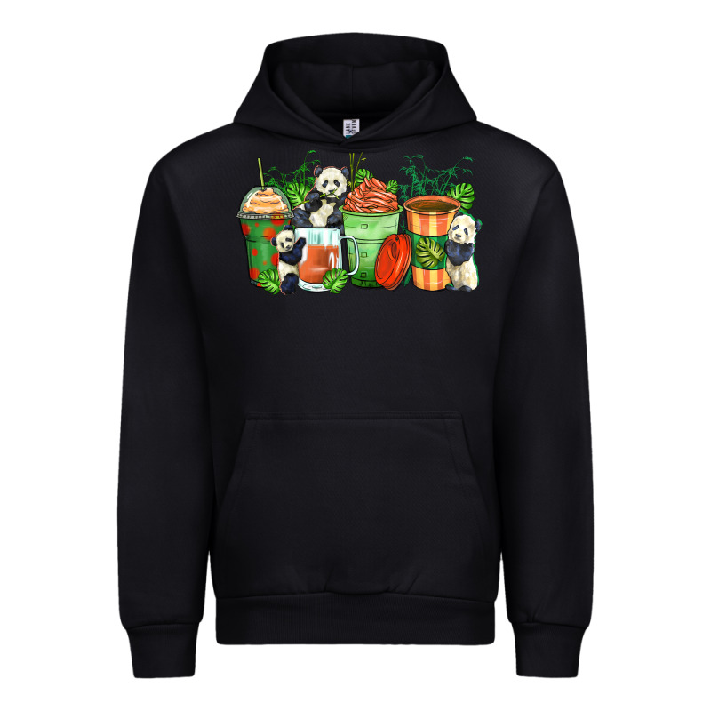 Panda Coffee Cups Urban Hoodie by Zillion Design Studio | Teevron