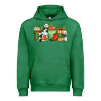 Emerald panda coffee cups Urban Hoodie - Zillion Design Studio