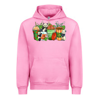 Fuchsia Pink panda coffee cups Urban Hoodie - Zillion Design Studio