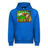 Cobalt Happy Go Lucky Goat Urban Hoodie - RanaPortraitStore