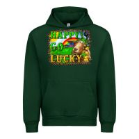 Forest Green Happy Go Lucky Goat Urban Hoodie - RanaPortraitStore