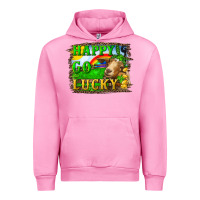 Fuchsia Pink Happy Go Lucky Goat Urban Hoodie - RanaPortraitStore