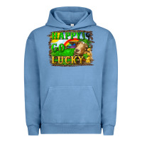 Pigment Pebble Blue Happy Go Lucky Goat Urban Hoodie - RanaPortraitStore