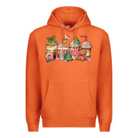 Carrot pink gingerbread coffee cups Premium Hoodie - Zillion Design Studio