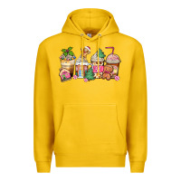Lemon pink gingerbread coffee cups Premium Hoodie - Zillion Design Studio