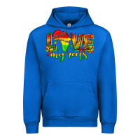Cobalt love my roots juneteenth Urban Hoodie - texasbilliewilder