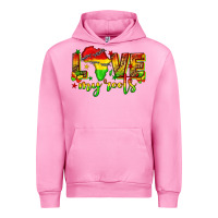 Fuchsia Pink love my roots juneteenth Urban Hoodie - texasbilliewilder