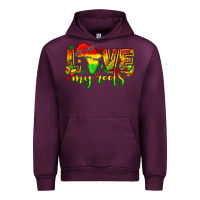 Mauve Wine love my roots juneteenth Urban Hoodie - texasbilliewilder