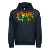 Navy love my roots juneteenth Urban Hoodie - texasbilliewilder