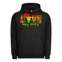 Pigment Black love my roots juneteenth Urban Hoodie - texasbilliewilder