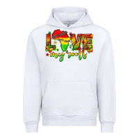 White love my roots juneteenth Urban Hoodie - texasbilliewilder