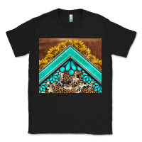 Black western  sunflower turquise gemstone  tumbler Classic Tee - BarkalooDesign