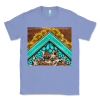 Colony Blue western  sunflower turquise gemstone  tumbler Classic Tee - BarkalooDesign