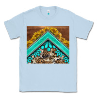 Dusty Blue western  sunflower turquise gemstone  tumbler Classic Tee - BarkalooDesign