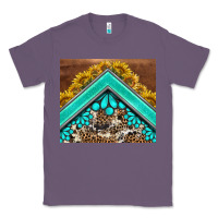 Lavender western  sunflower turquise gemstone  tumbler Classic Tee - BarkalooDesign