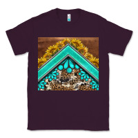 Plum western  sunflower turquise gemstone  tumbler Classic Tee - BarkalooDesign