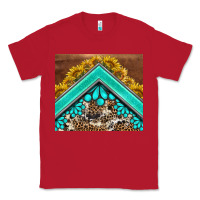 Red western  sunflower turquise gemstone  tumbler Classic Tee - BarkalooDesign