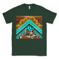 Sports Green western  sunflower turquise gemstone  tumbler Classic Tee - BarkalooDesign