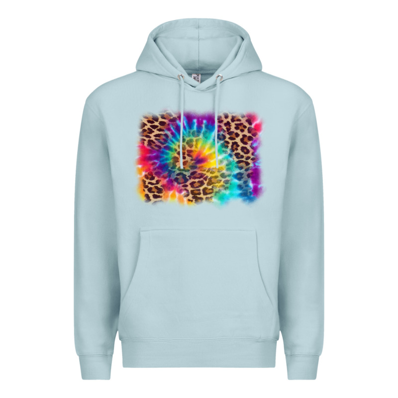 Leopard Tie Dye Background Premium Hoodie by Zillion Design Studio | Teevron