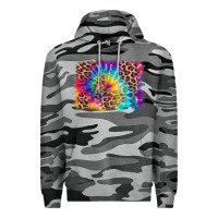 Slate Camo leopard tie dye background Premium Hoodie - Zillion Design Studio
