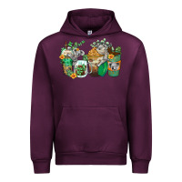 Mauve Wine koala coffee cups Urban Hoodie - Zillion Design Studio
