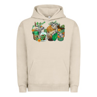 Pigment French Oak koala coffee cups Urban Hoodie - Zillion Design Studio