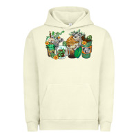Pigment Pistachio koala coffee cups Urban Hoodie - Zillion Design Studio